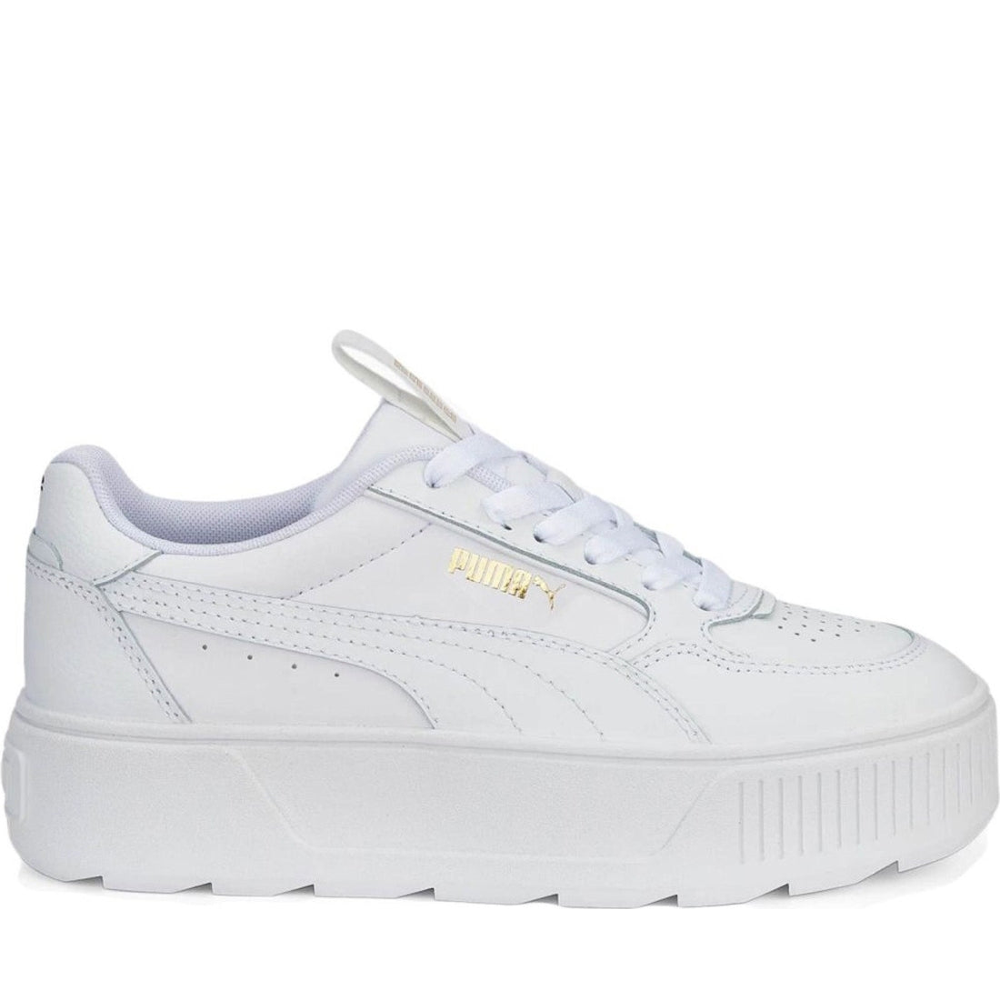 Puma womens white karmen rebelle leisure trainers | Vilbury London