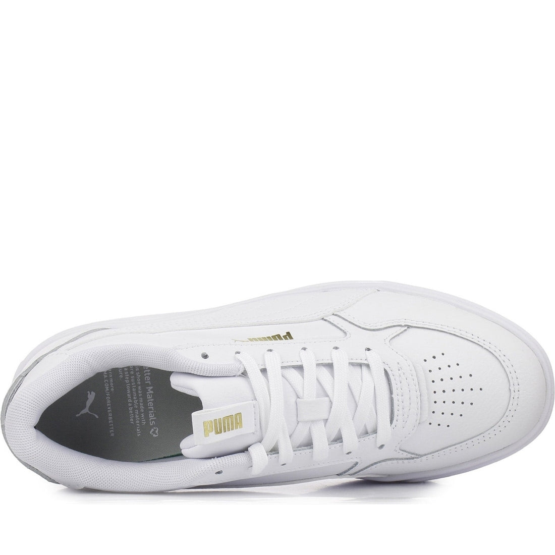 Puma womens white karmen rebelle leisure trainers | Vilbury London