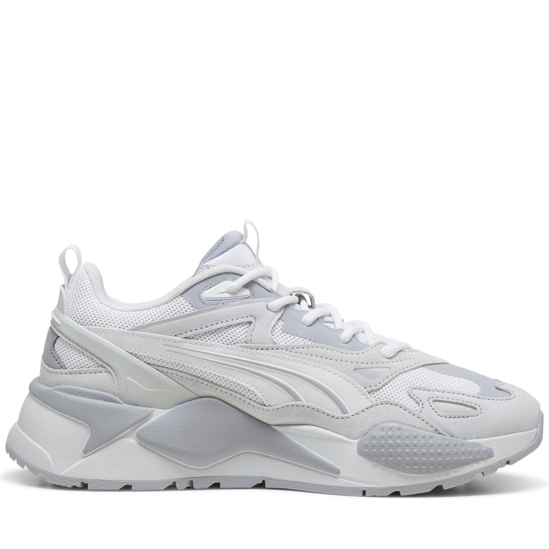 Puma unisex adults white silver mist rs-x efekt leisure trainers | Vilbury London