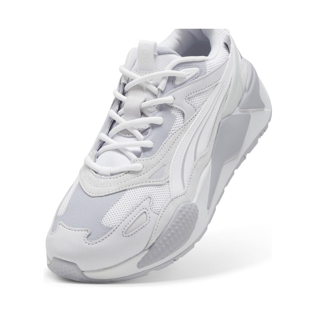 Puma unisex adults white silver mist rs-x efekt leisure trainers | Vilbury London