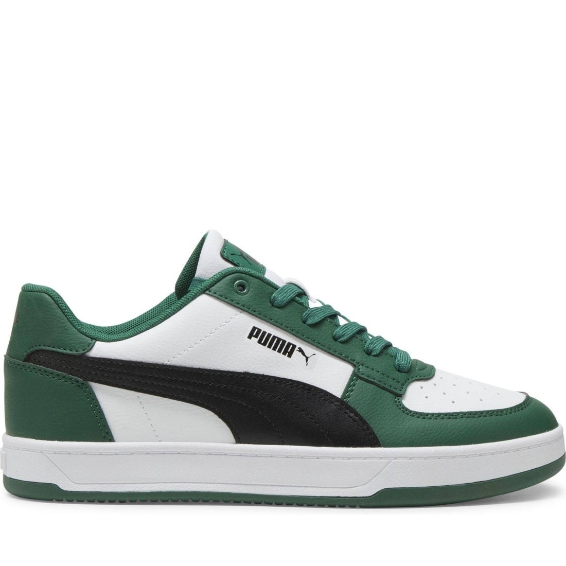 Puma mens vine white black caven leisure trainers | Vilbury London