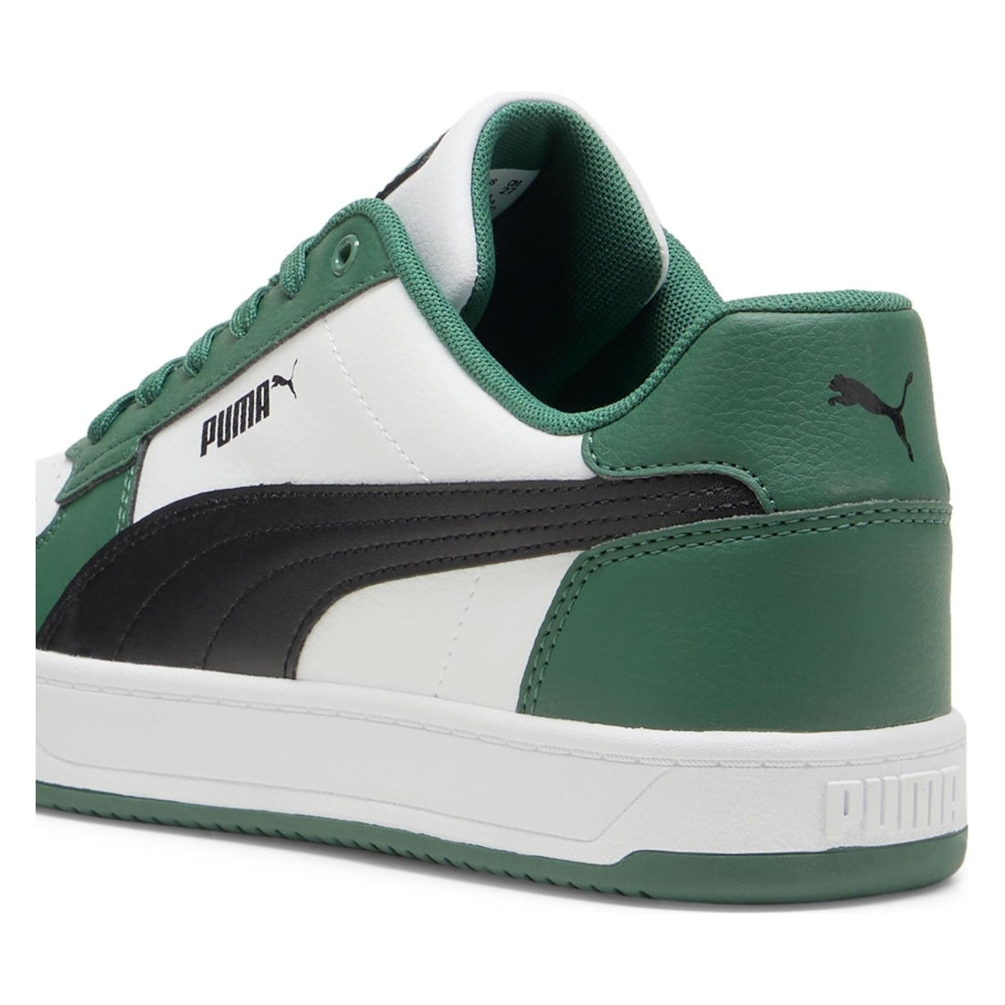 Puma mens vine white black caven leisure trainers | Vilbury London