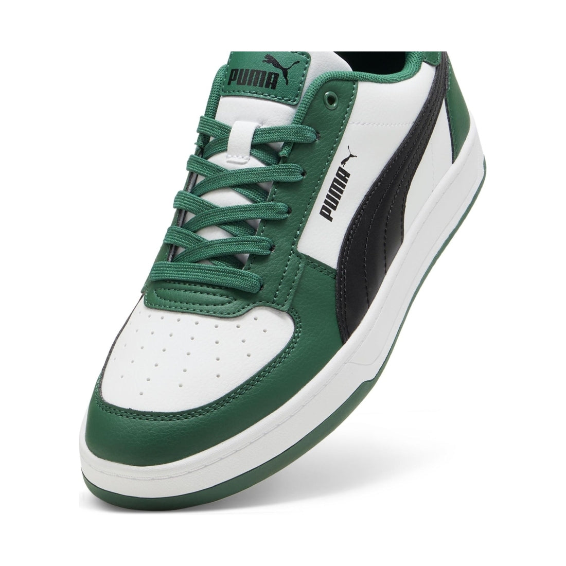 Puma mens vine white black caven leisure trainers | Vilbury London