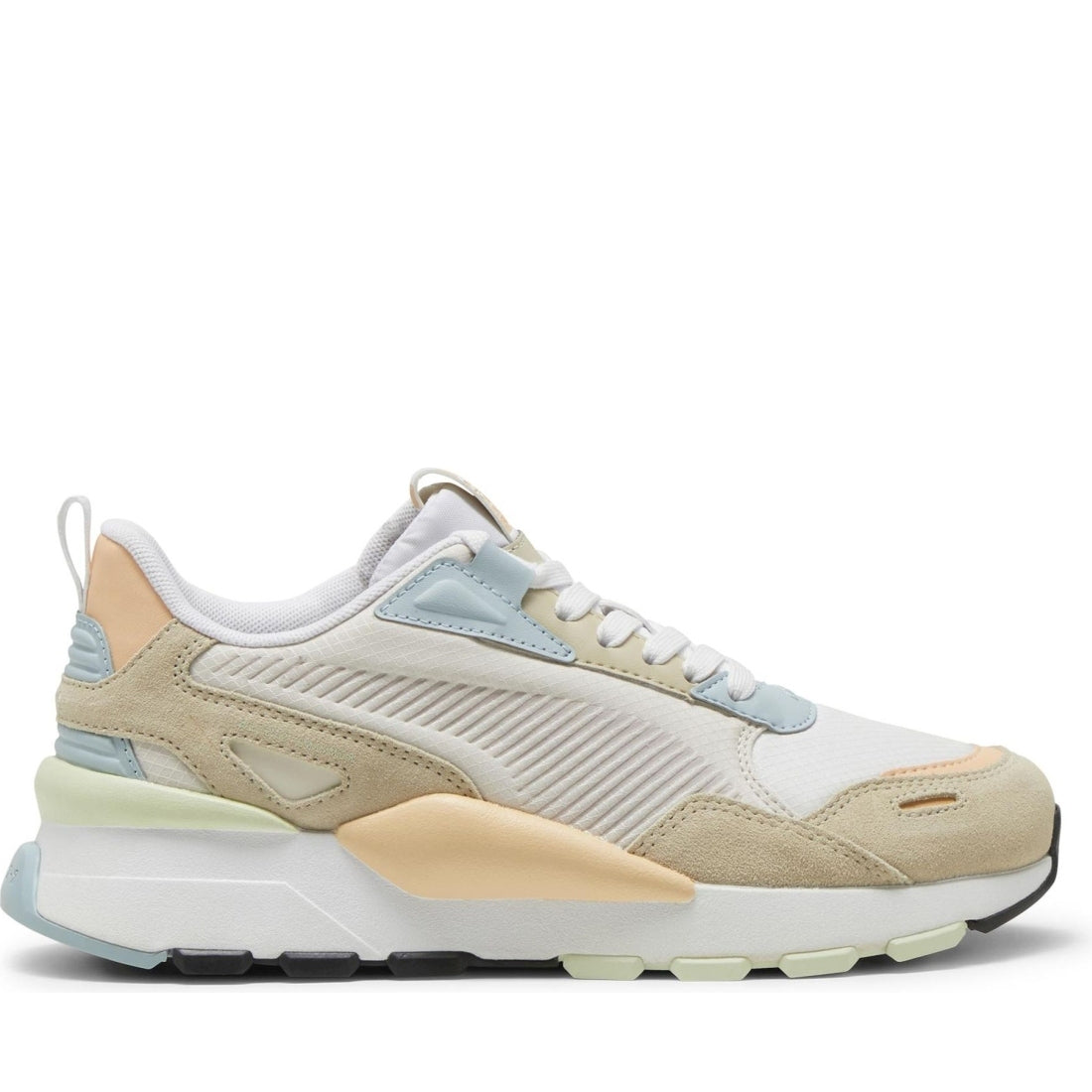 Puma unisex adults white almond rs 3.0 leisure trainers | Vilbury London