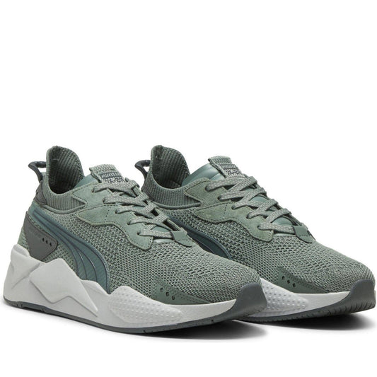 Puma mens eucalyptus mid gray rs-xk leisure trainers | Vilbury London