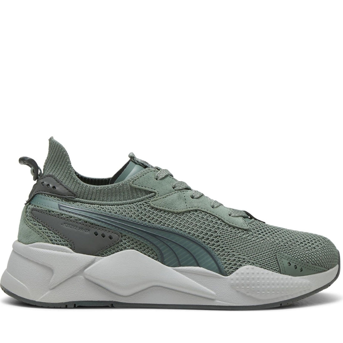 Puma mens eucalyptus mid gray rs-xk leisure trainers | Vilbury London