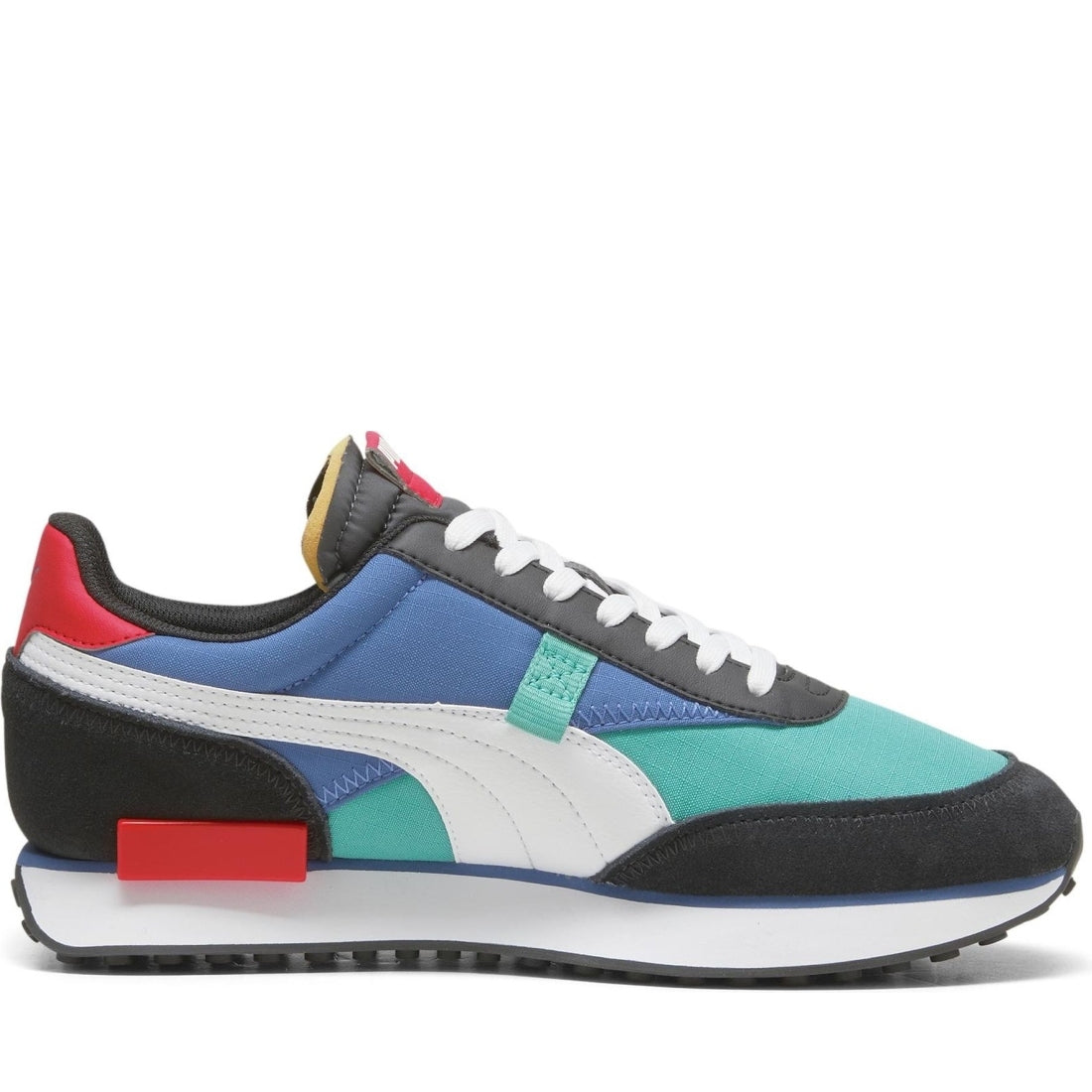 Puma mens sparkling green future rider leisure trainers | Vilbury London