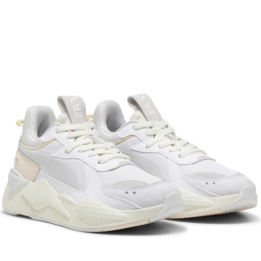 Puma womens rosebay warm white rs-x leisure trainers | Vilbury London