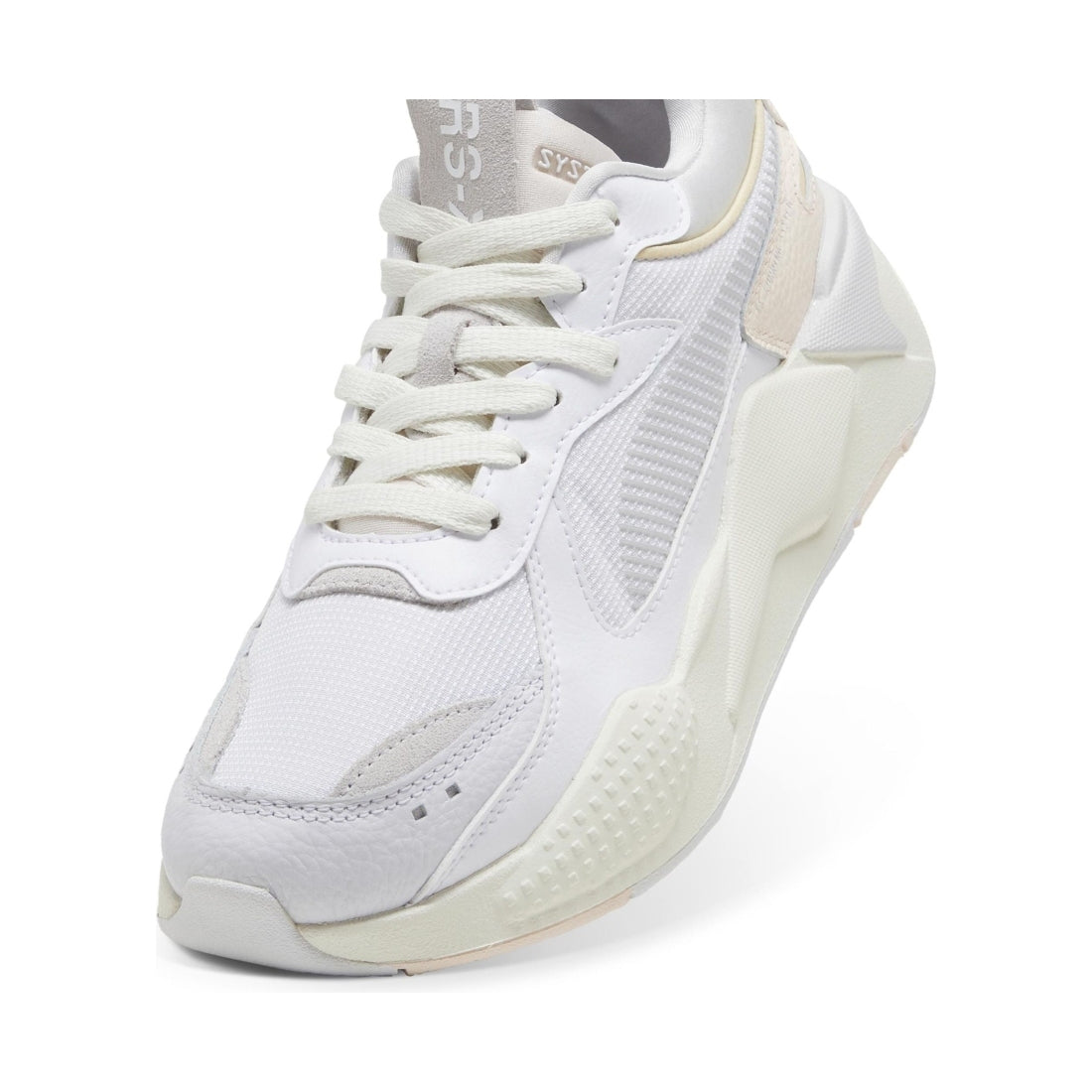 Puma womens rosebay warm white rs-x leisure trainers | Vilbury London