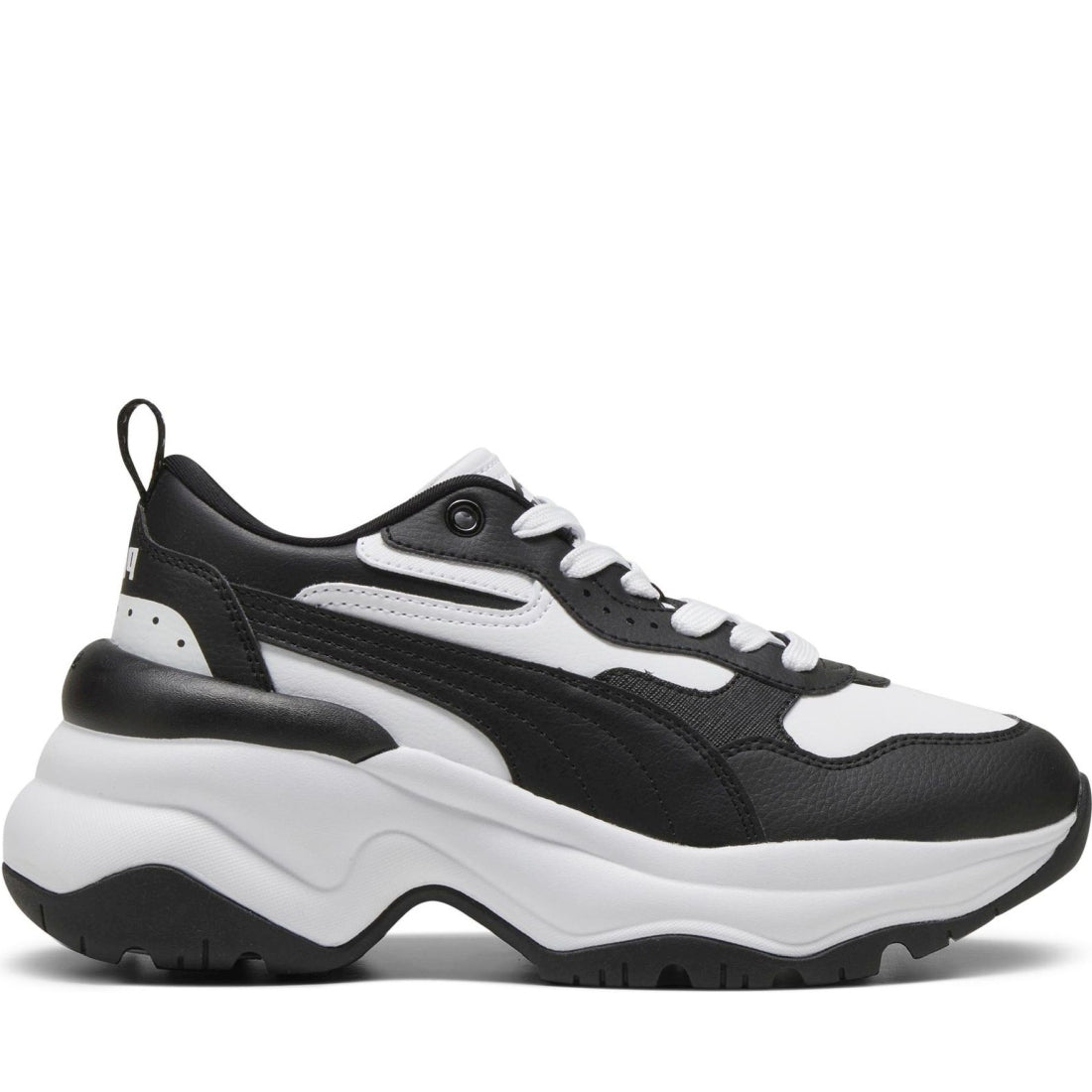 Puma womens white black cilia leisure trainers | Vilbury London
