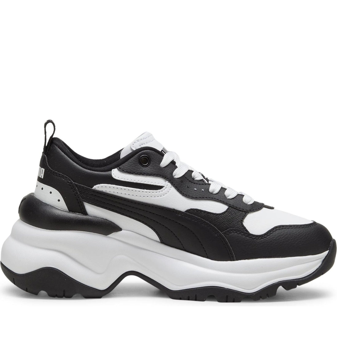 Puma womens white black cilia leisure trainers | Vilbury London