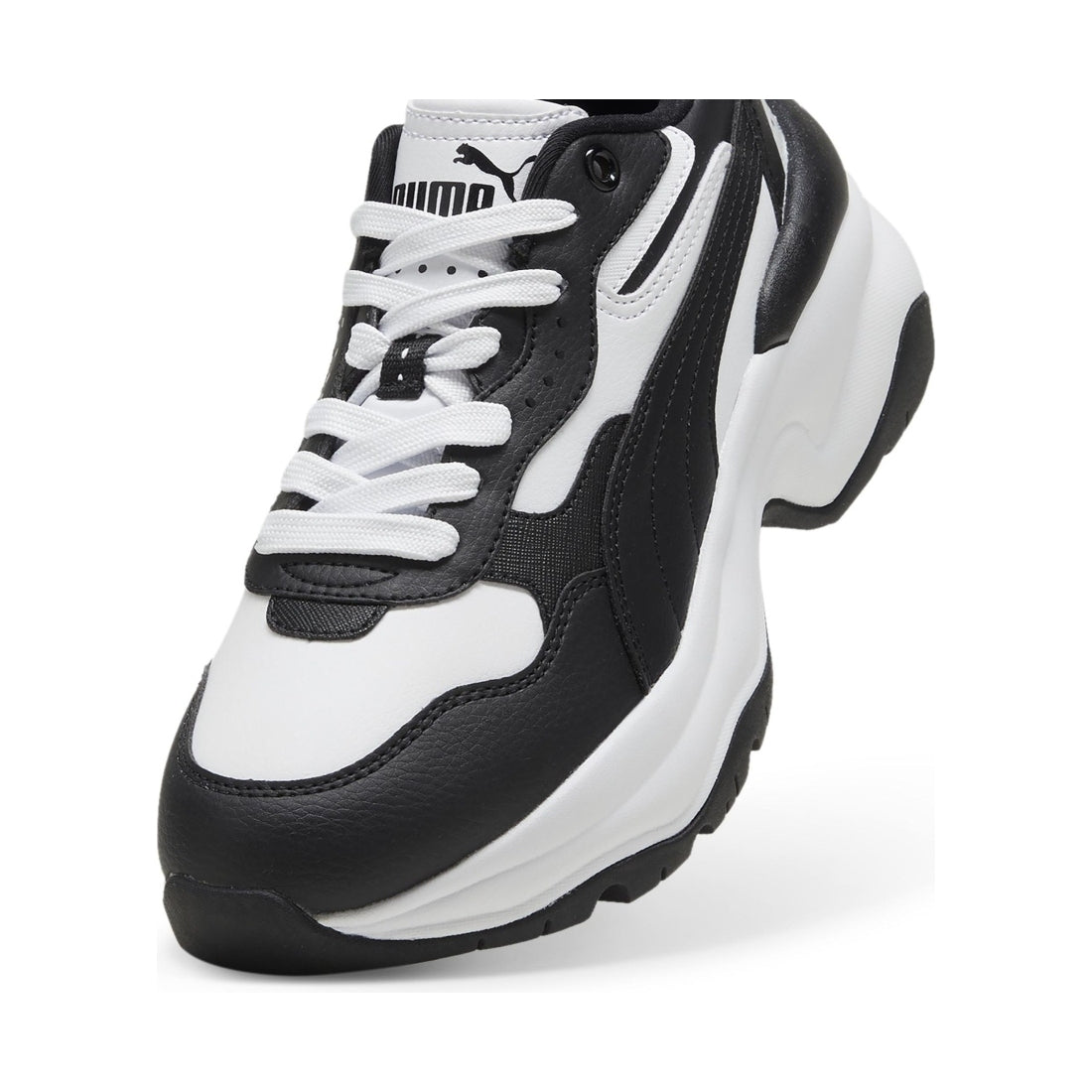 Puma womens white black cilia leisure trainers | Vilbury London