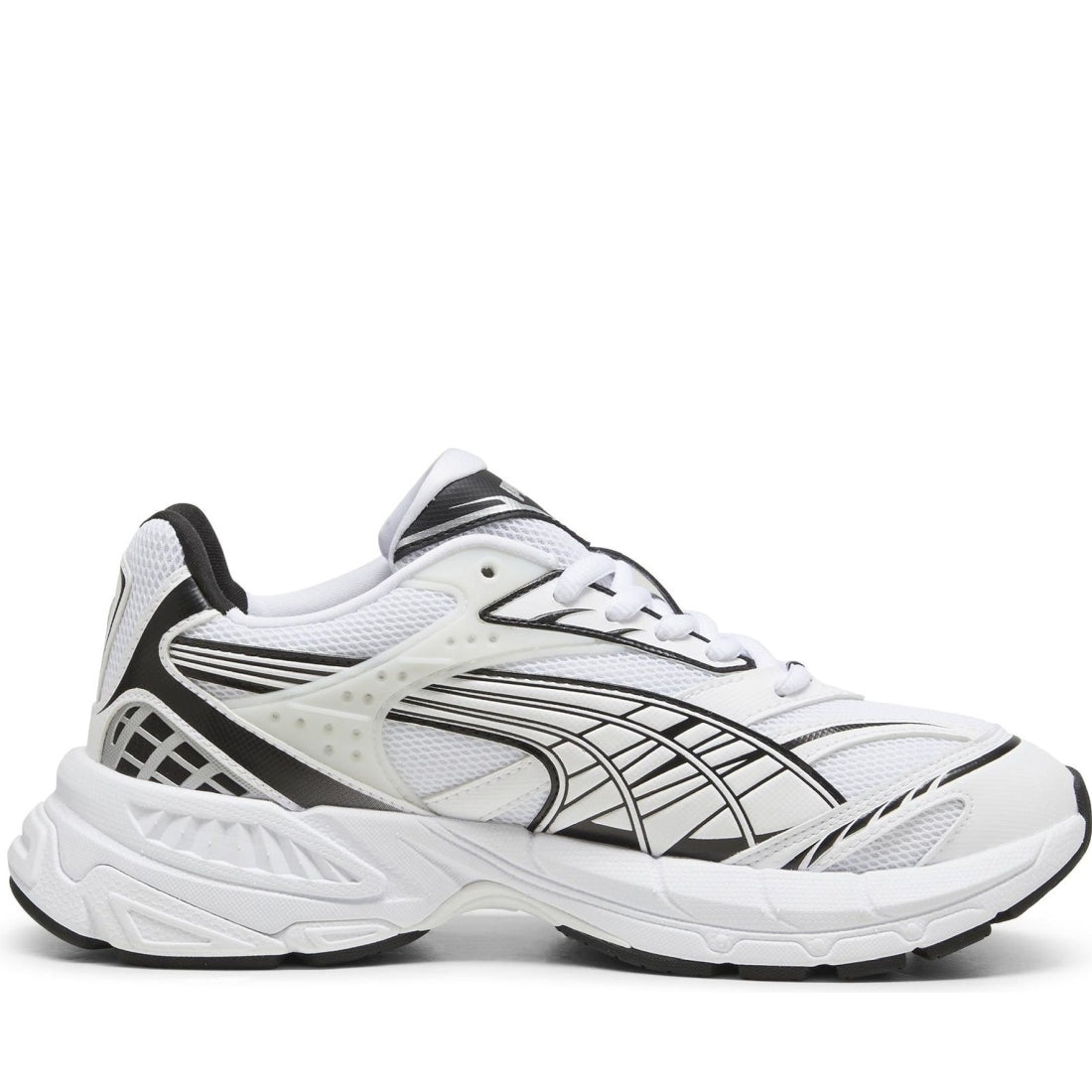 Puma unisex adults white silver velophasis leisure trainers | Vilbury London