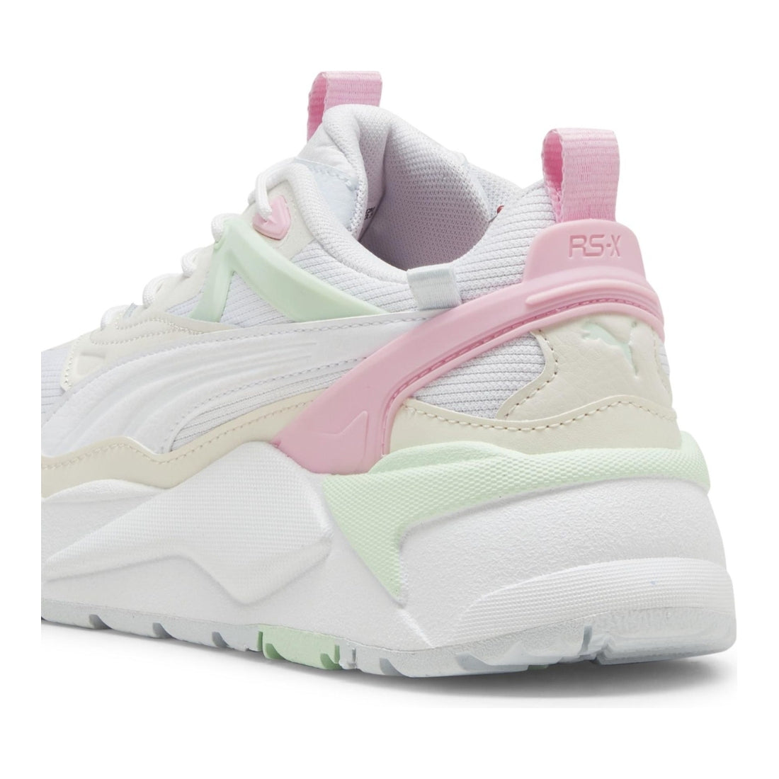 Puma unisex adults white pink lilac rs-x efekt leisure trainers | Vilbury London