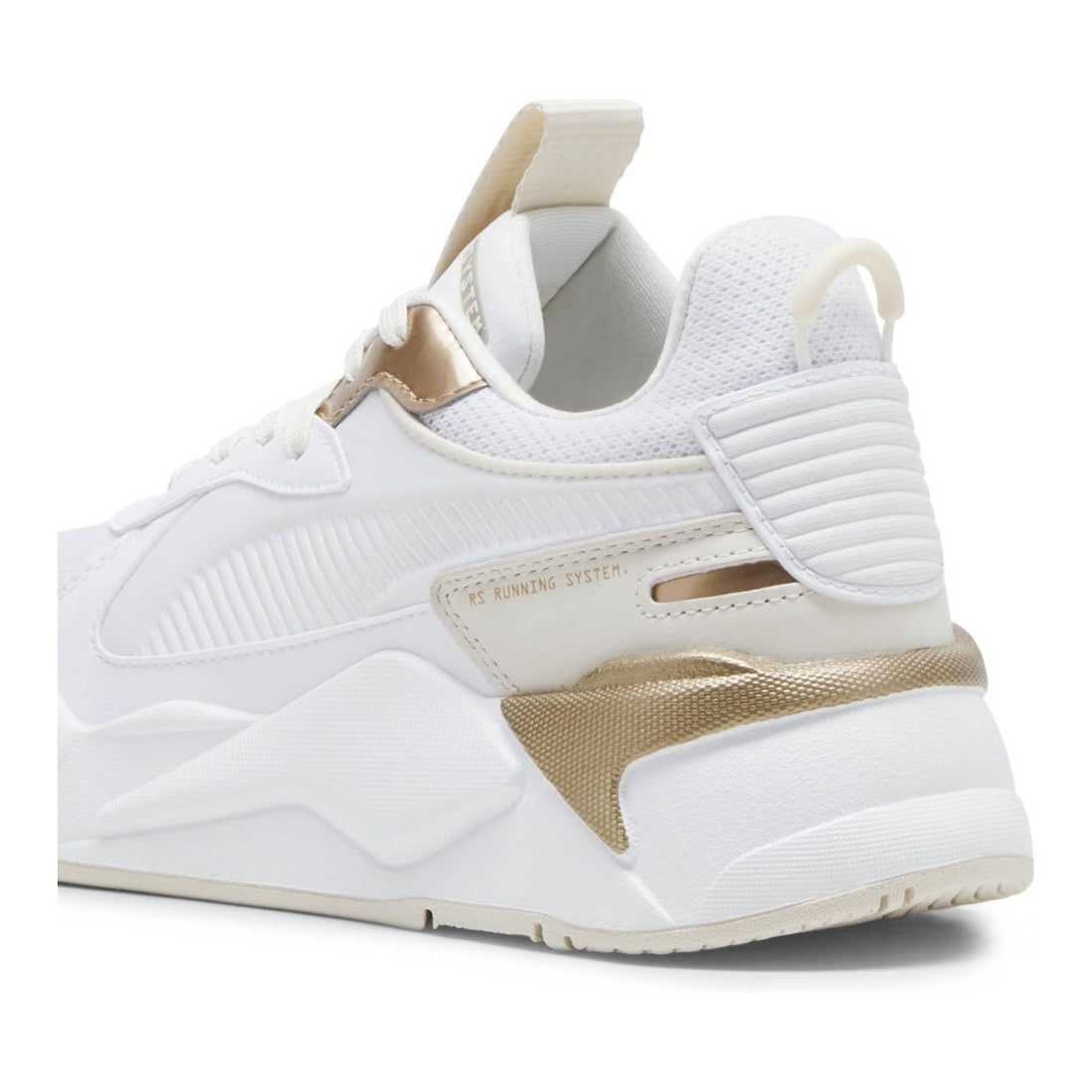 Puma womens white warm white rs-x leisure trainers | Vilbury London