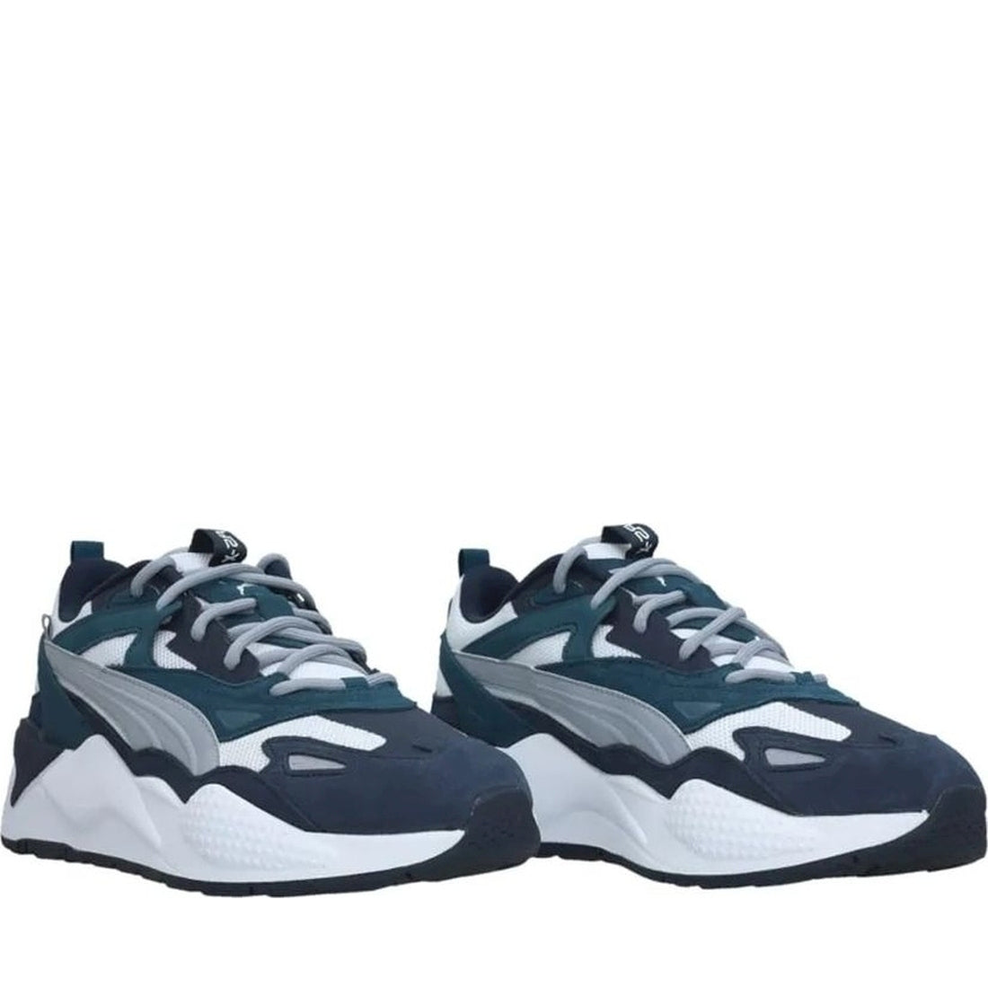 Puma mens white club navy rs-x efekt leisure trainers | Vilbury London