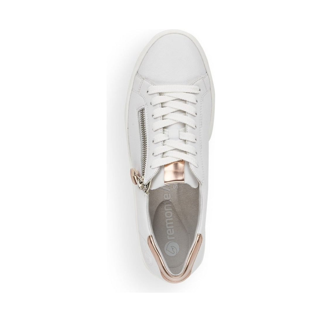 Remonte womens white leisure trainers | Vilbury London