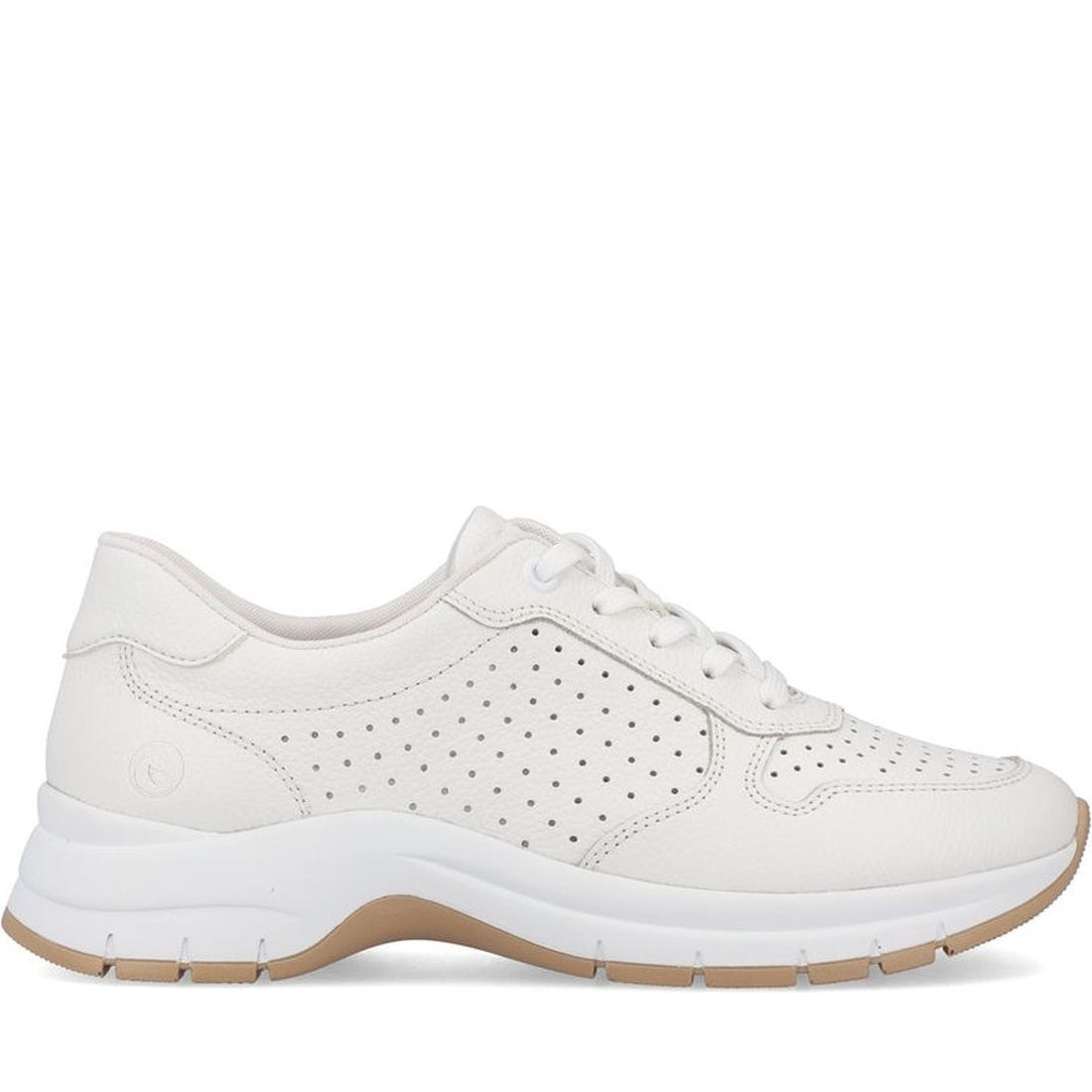 Remonte womens white leisure trainers | Vilbury London