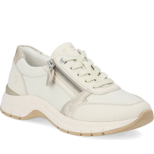 Remonte womens white leisure trainers | Vilbury London