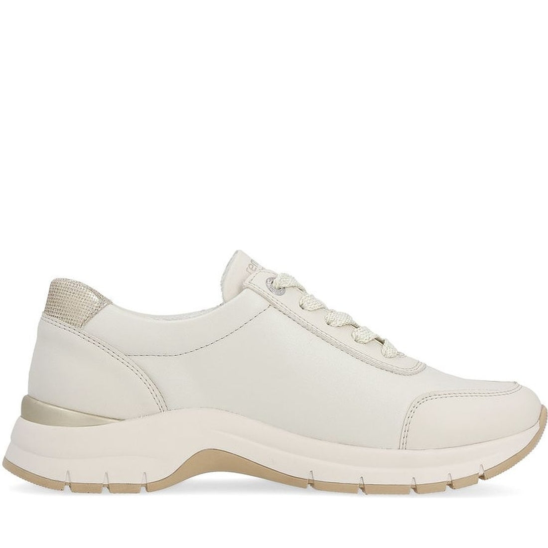 Remonte womens white leisure trainers | Vilbury London