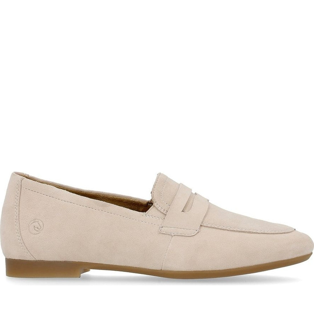 Remonte womens beige casual closed loafers | Vilbury London