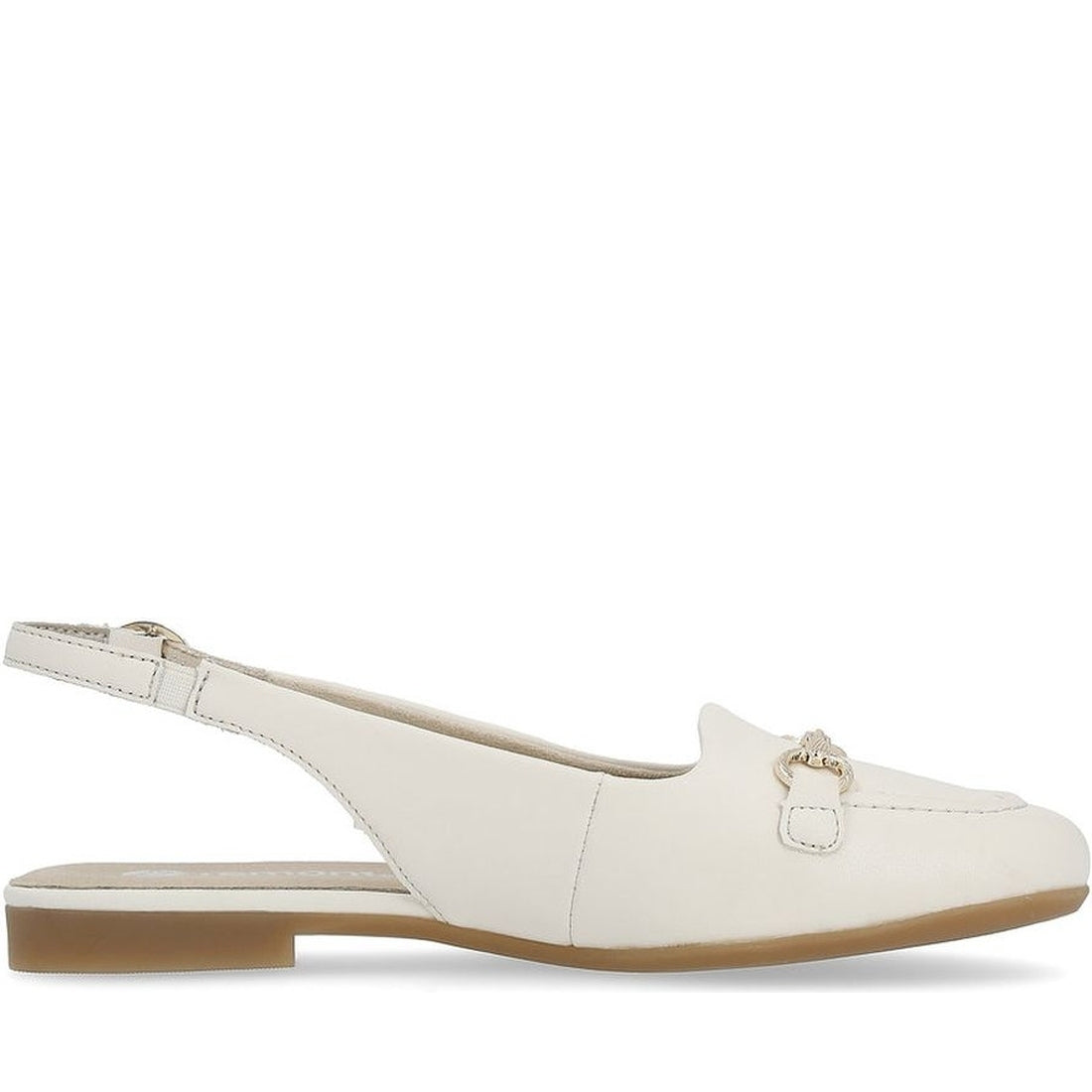 Remonte womens beige casual part-open sandals | Vilbury London