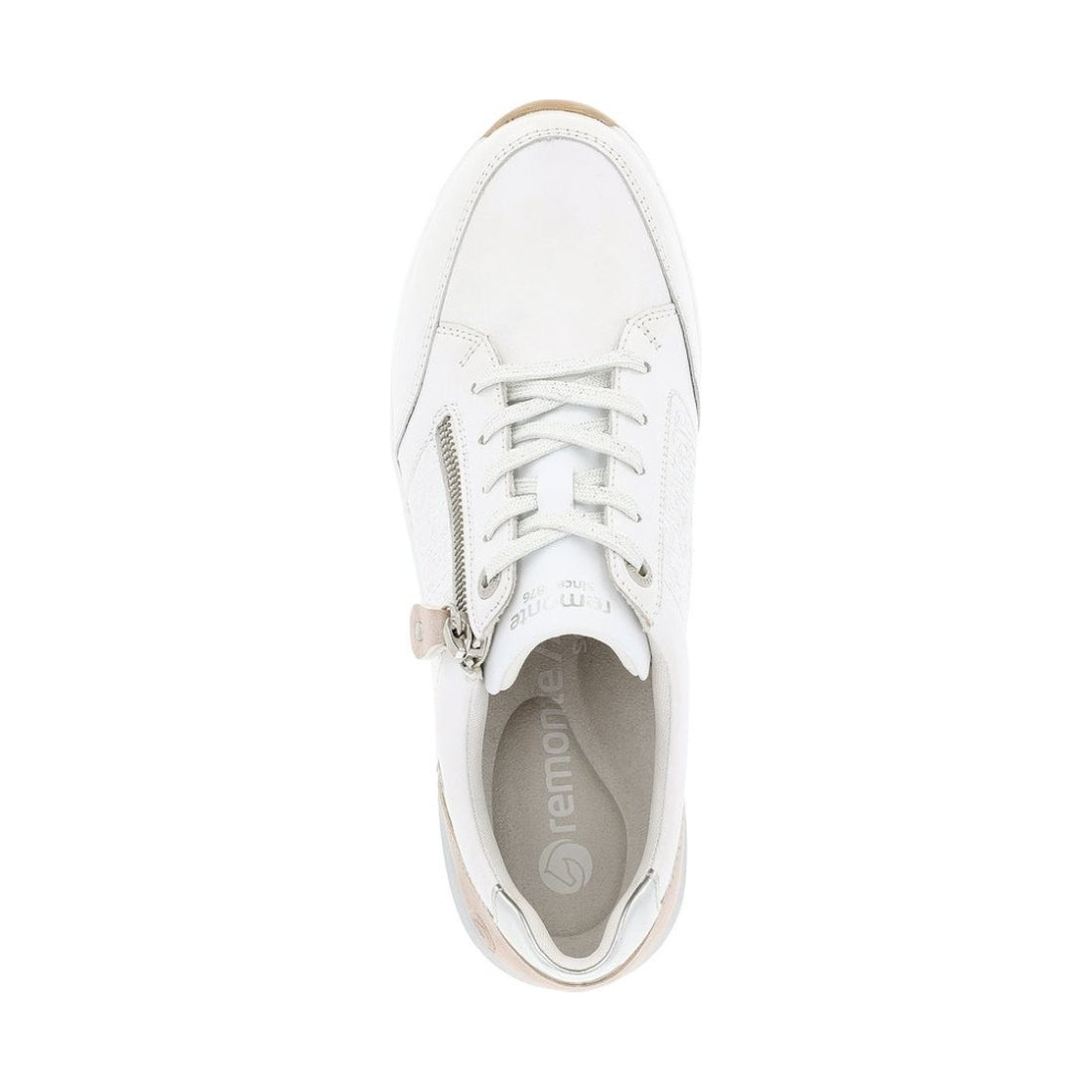 Remonte womens white leisure trainers | Vilbury London