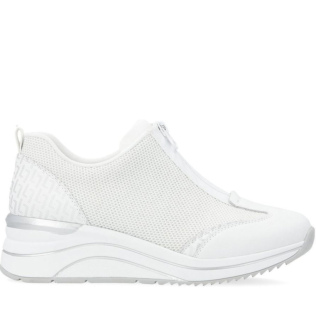 Remonte womens white leisure trainers | Vilbury London