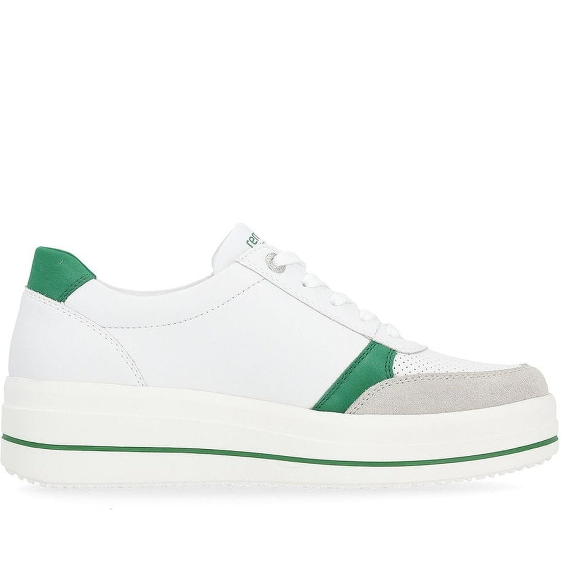 Remonte womens white leisure trainers | Vilbury London