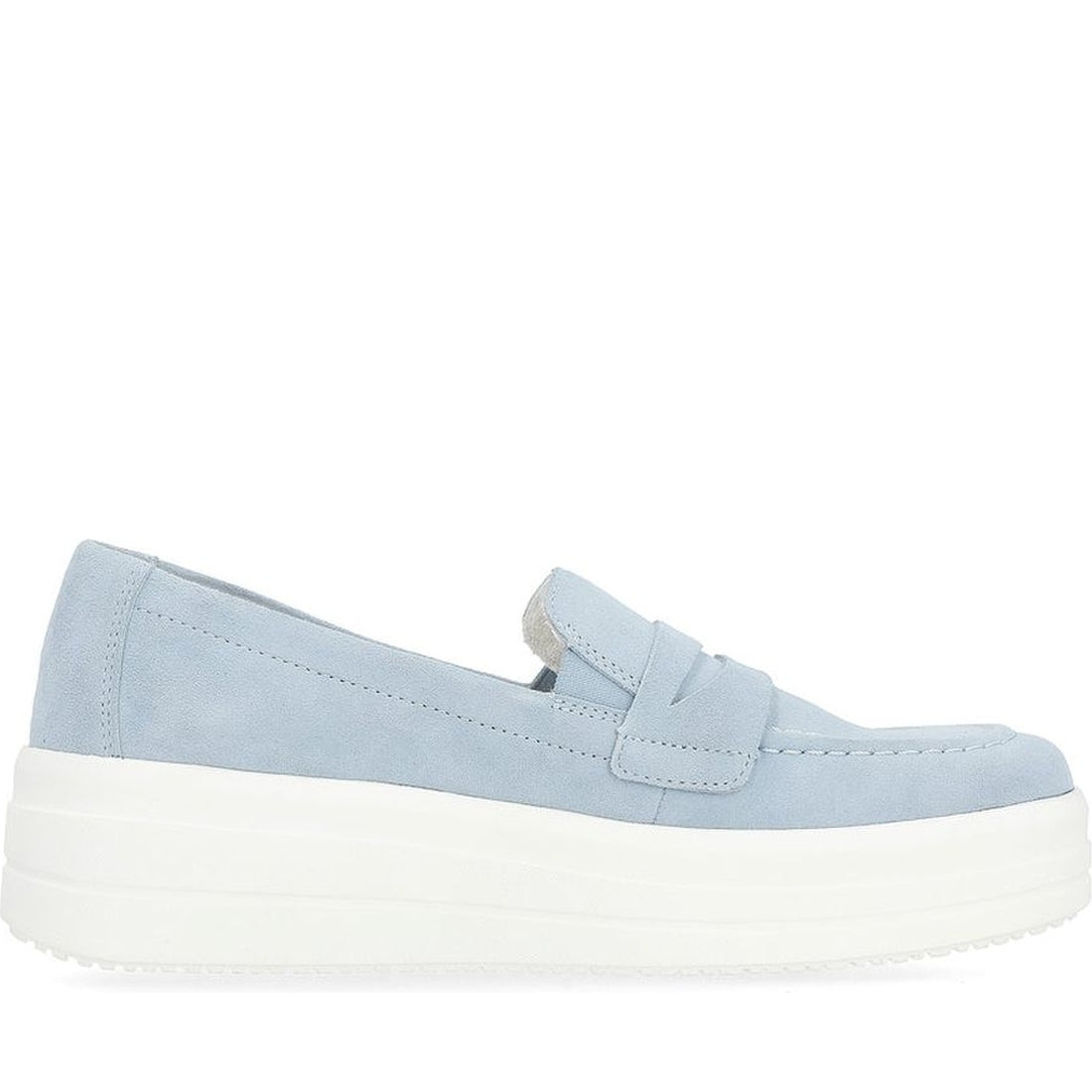 Remonte womens blue casual closed loafers | Vilbury London