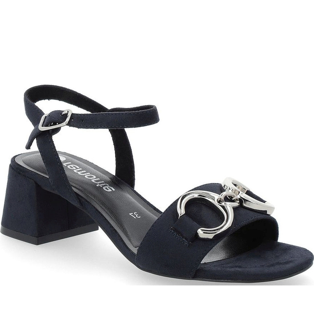 Remonte womens blue elegant open sandals | Vilbury London