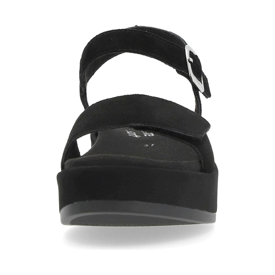 Remonte womens black casual open sandals | Vilbury London