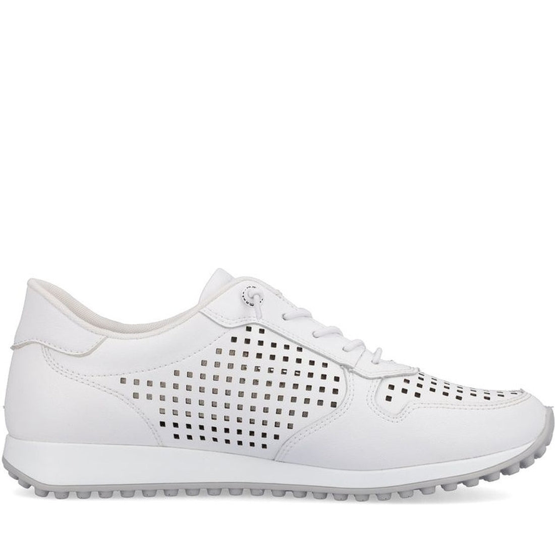 Remonte womens white leisure trainers | Vilbury London