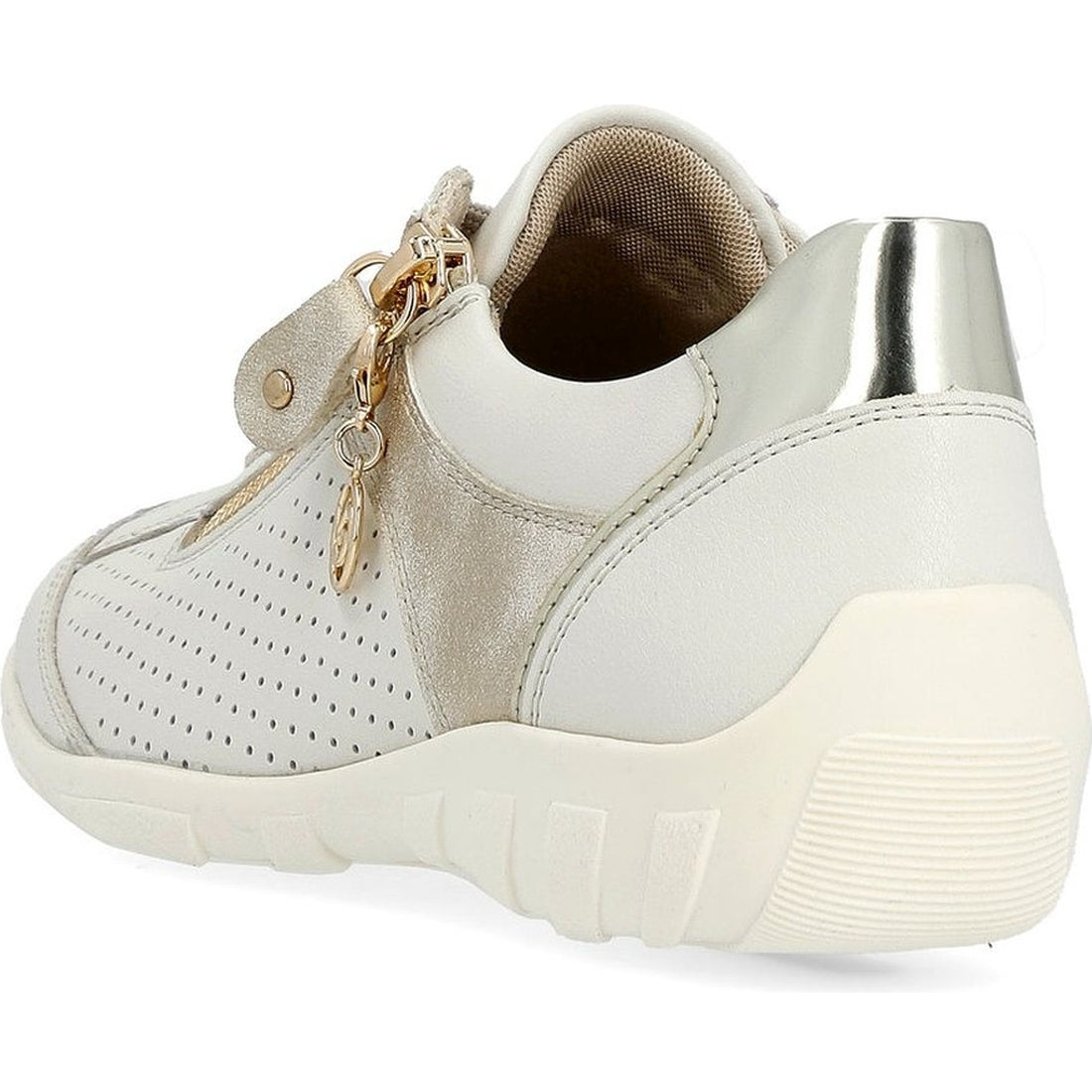Remonte womens white leisure trainers | Vilbury London
