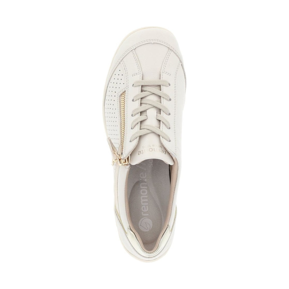 Remonte womens white leisure trainers | Vilbury London