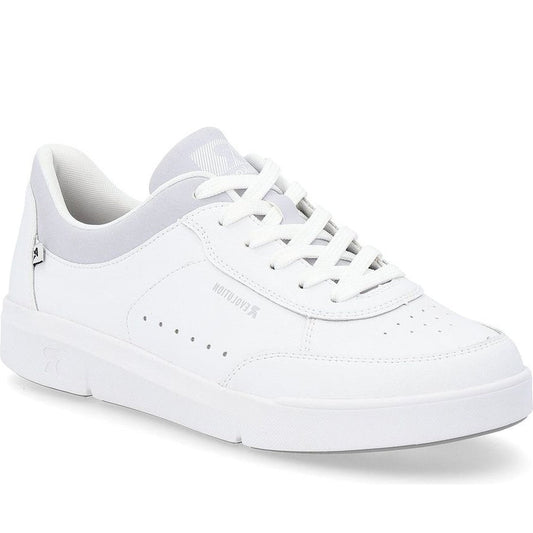 Rieker womens white leisure trainers | Vilbury London