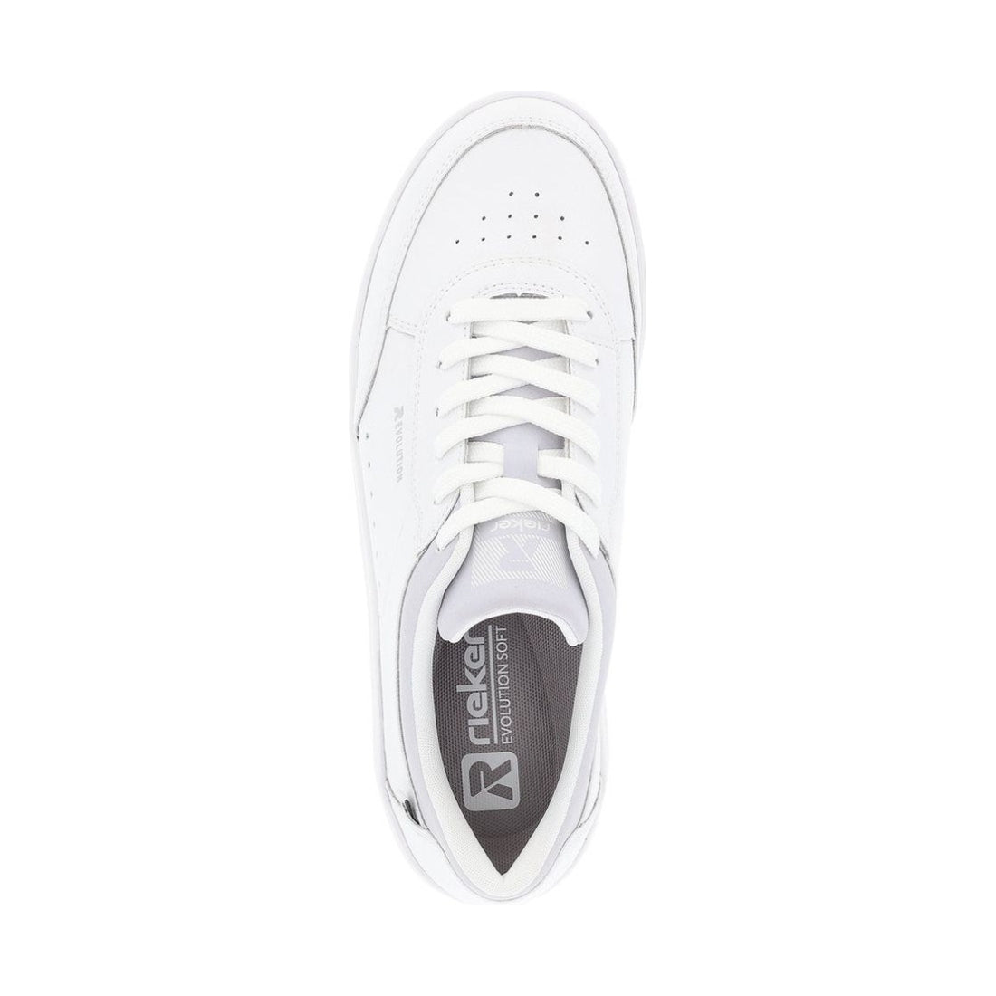 Rieker womens white leisure trainers | Vilbury London