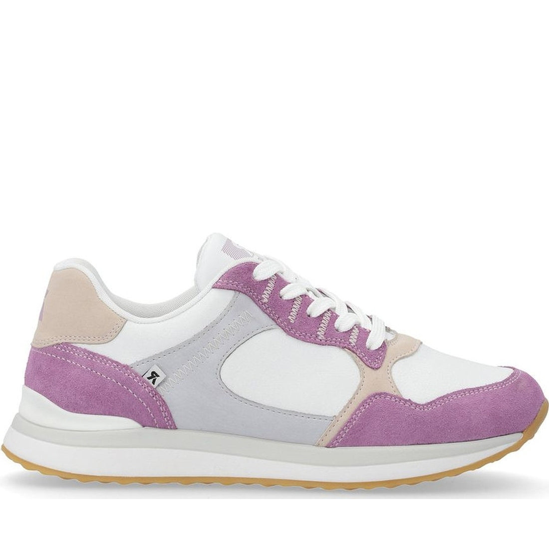 Rieker womens white leisure trainers | Vilbury London