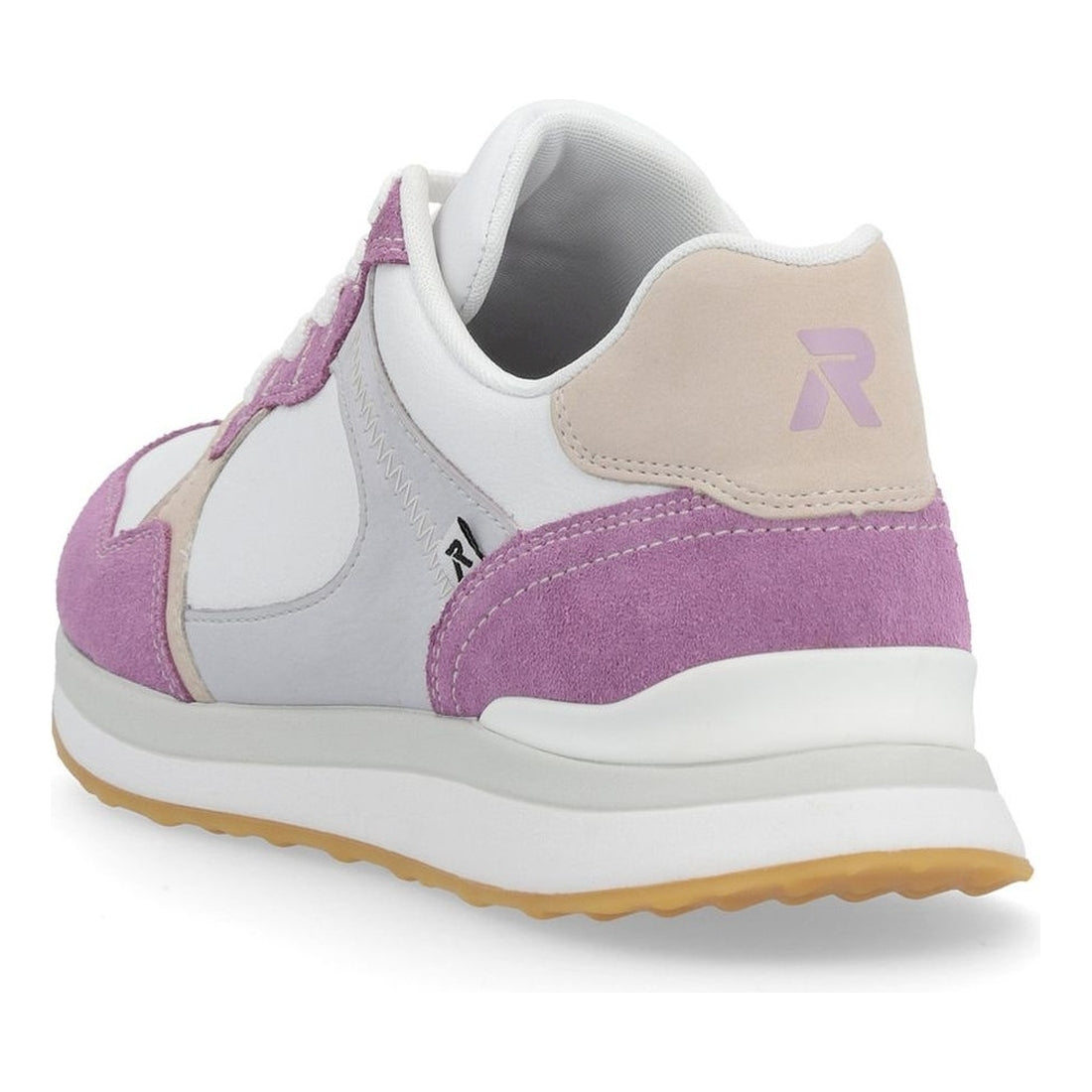 Rieker womens white leisure trainers | Vilbury London