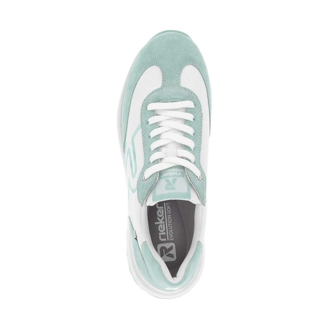 Rieker womens white leisure trainers | Vilbury London