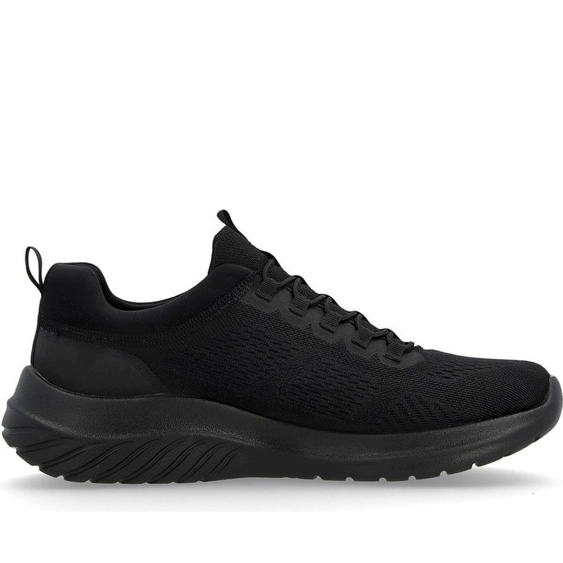 Rieker mens black leisure trainers | Vilbury London