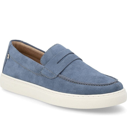 Rieker mens blue leisure trainers | Vilbury London