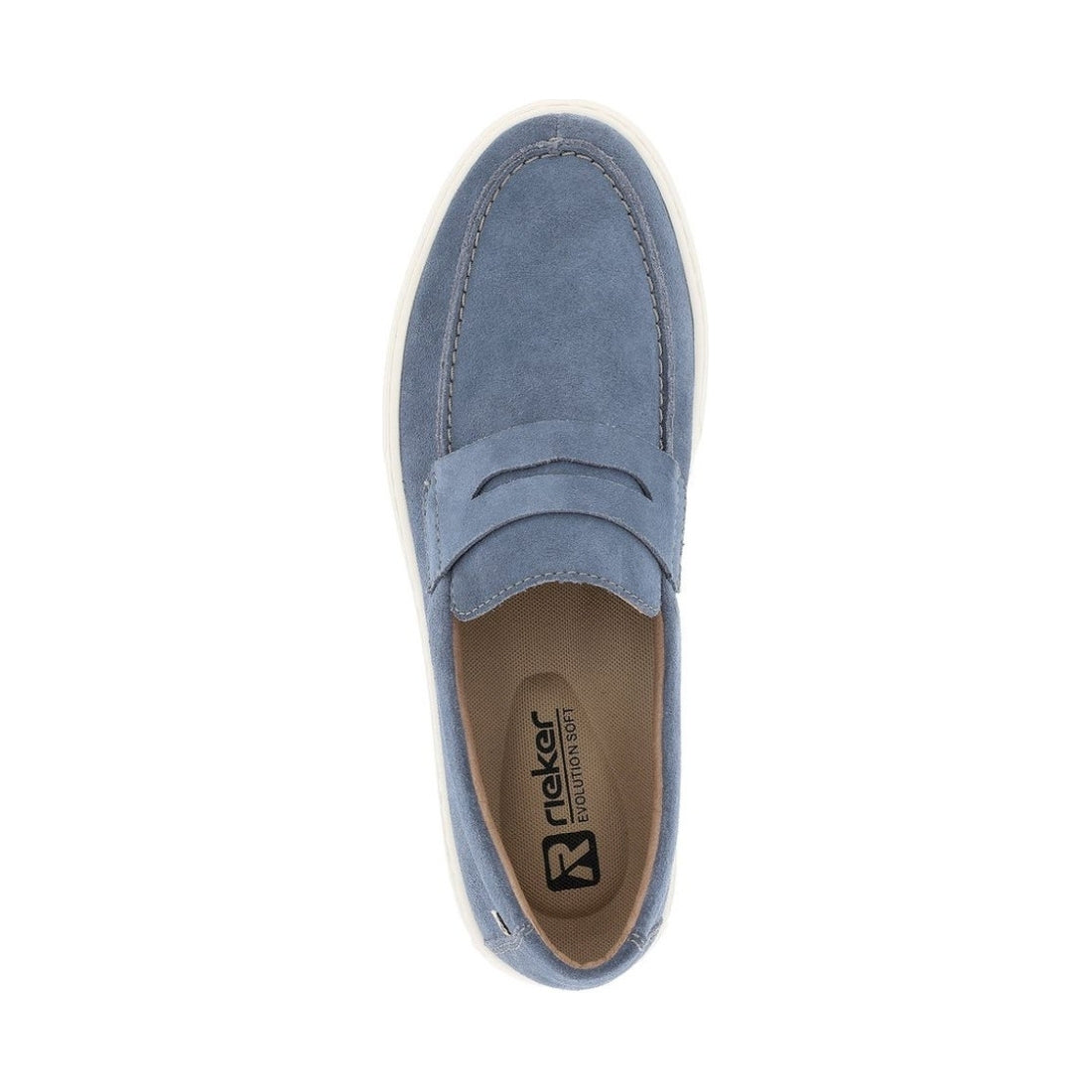 Rieker mens blue leisure trainers | Vilbury London