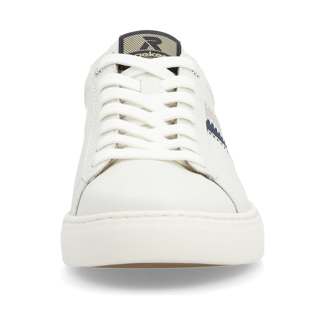 Rieker mens white leisure trainers | Vilbury London