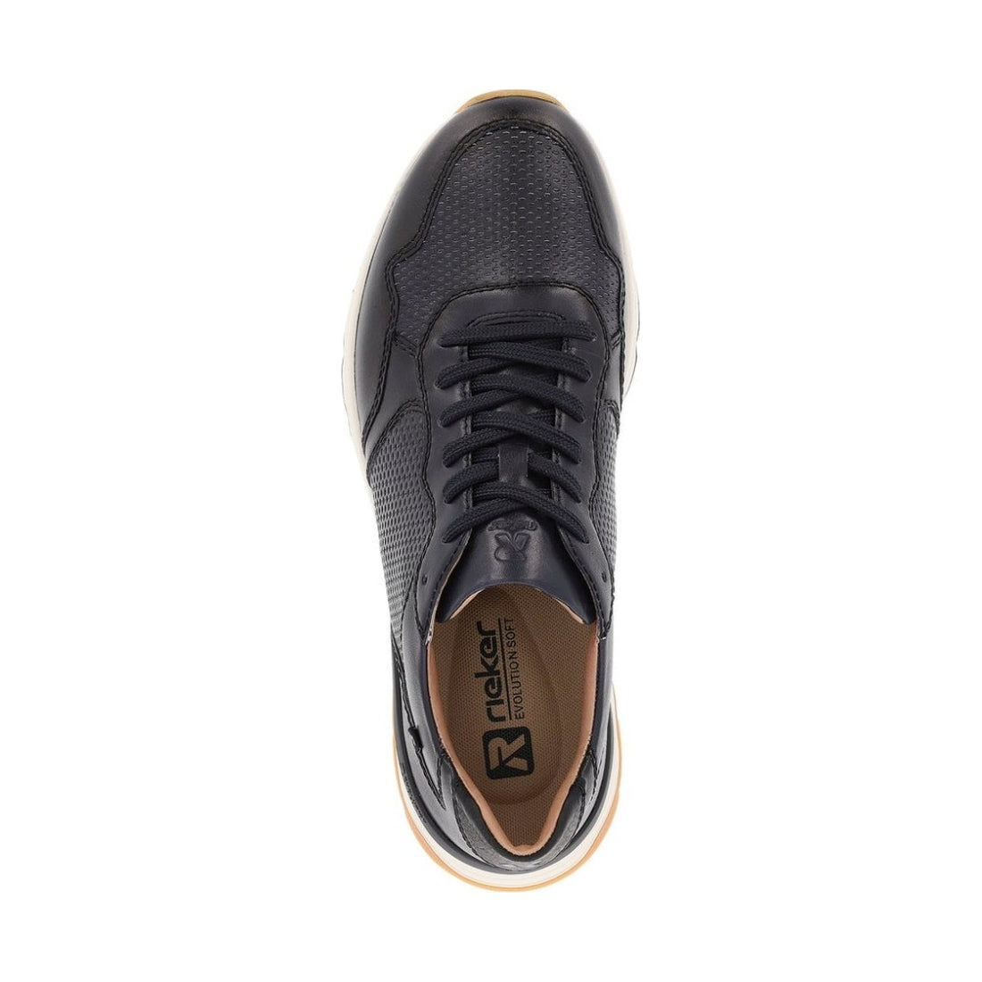 Rieker mens blue leisure trainers | Vilbury London