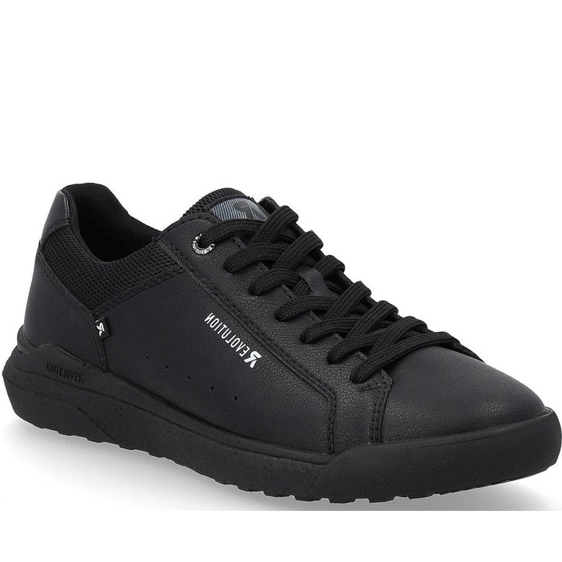 Rieker mens black leisure trainers | Vilbury London