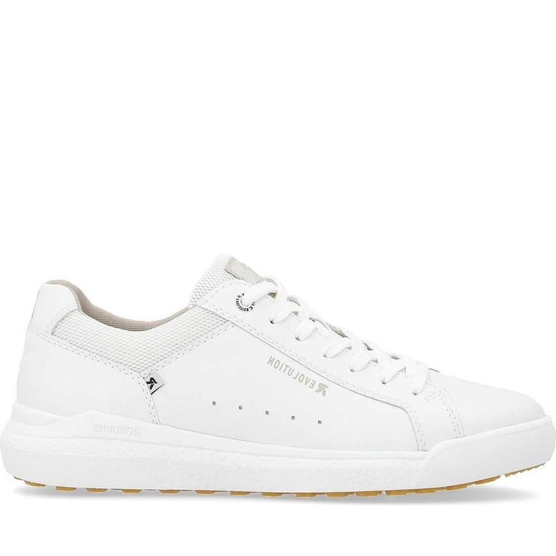 Rieker mens white leisure trainers | Vilbury London