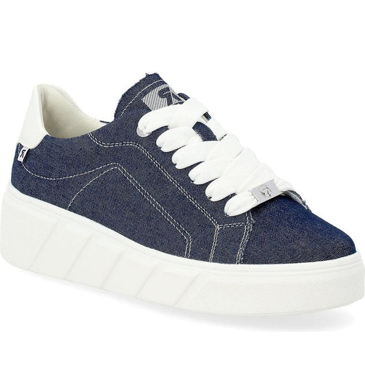 Rieker womens blue leisure trainers | Vilbury London