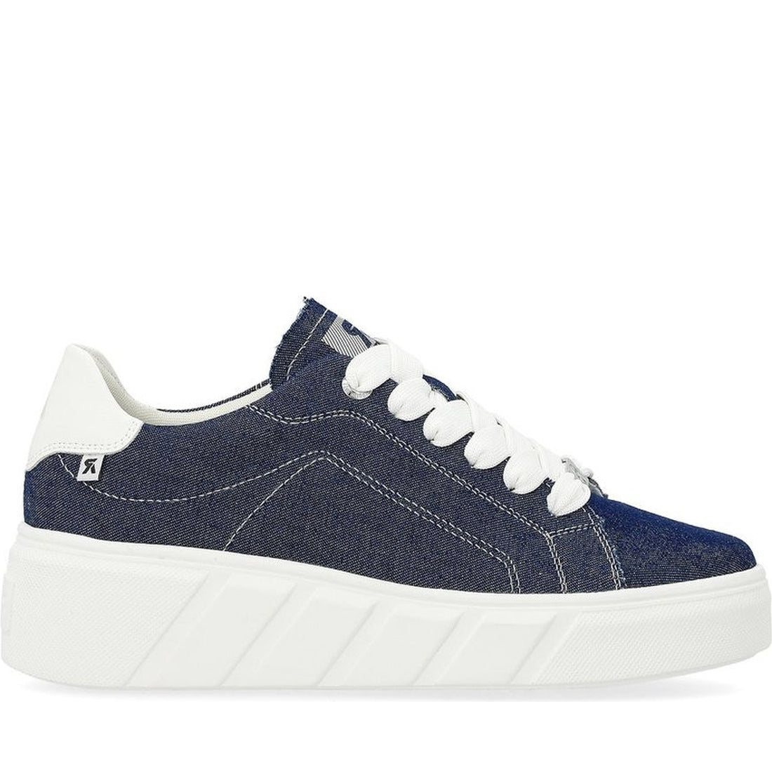 Rieker womens blue leisure trainers | Vilbury London