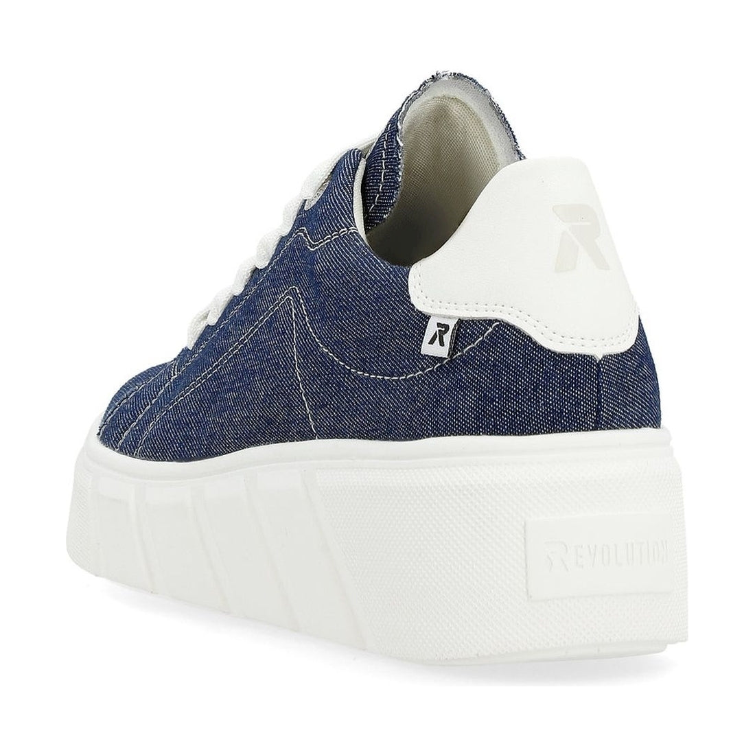 Rieker womens blue leisure trainers | Vilbury London